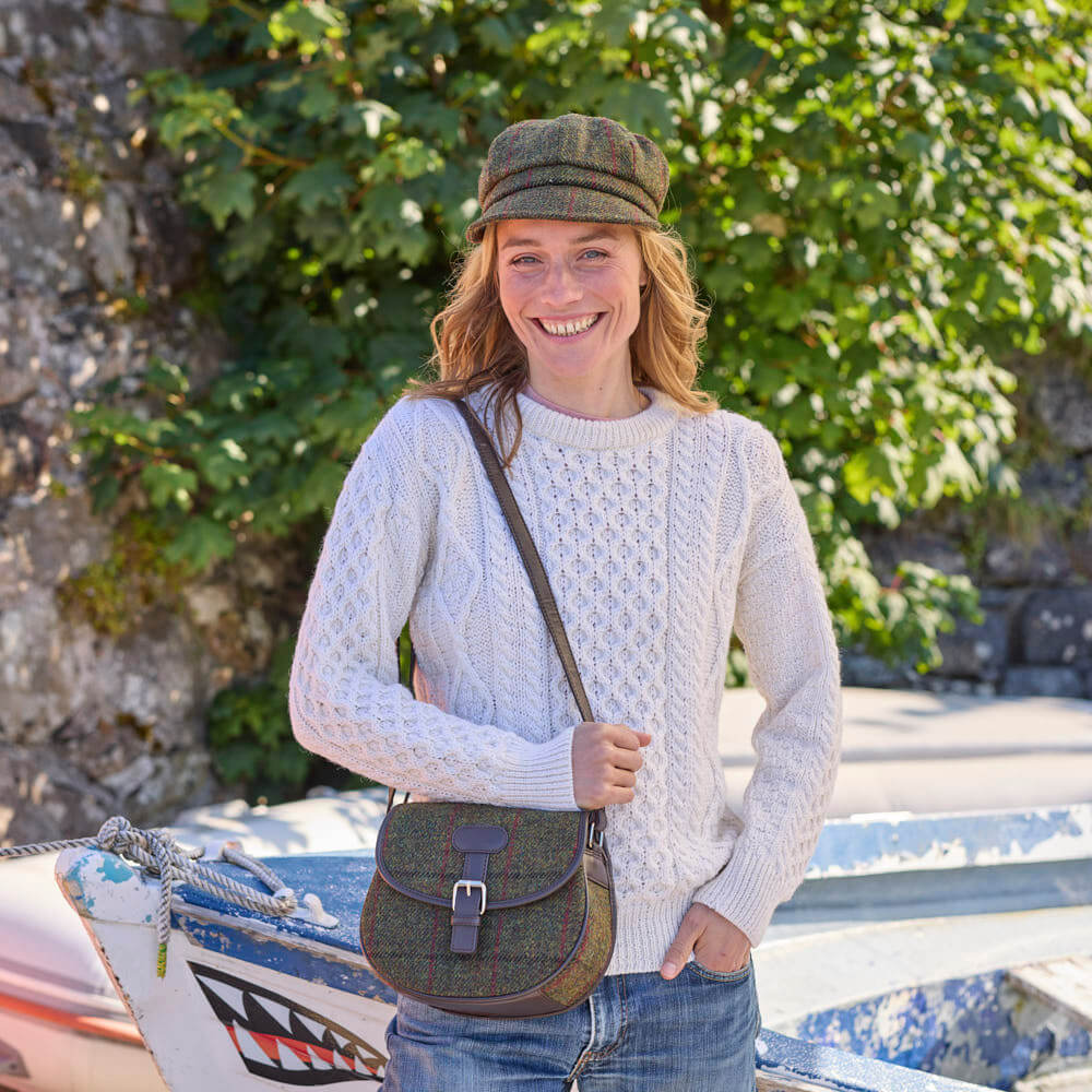 Harris tweed saddle bag online