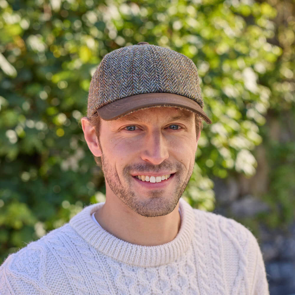 Harris tweed ball cap online