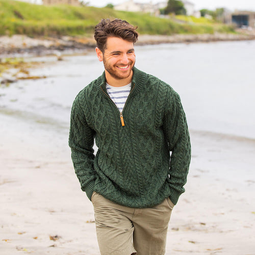 Sherwood Half-Zip Aran Sweater