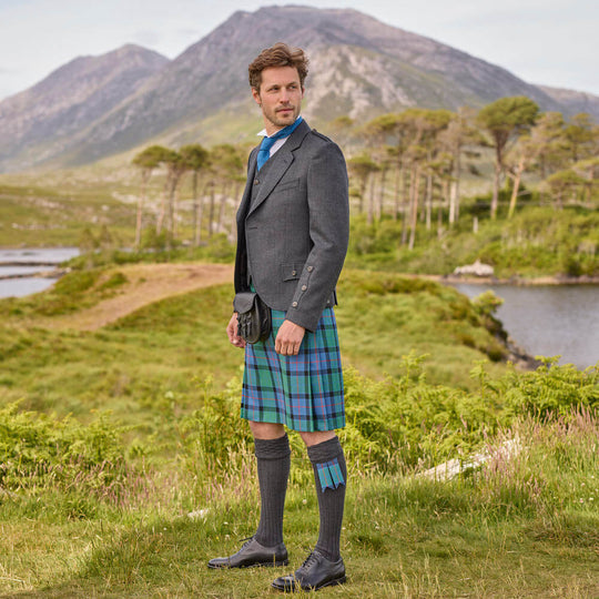 Charcoal Traditional Kilt Hose