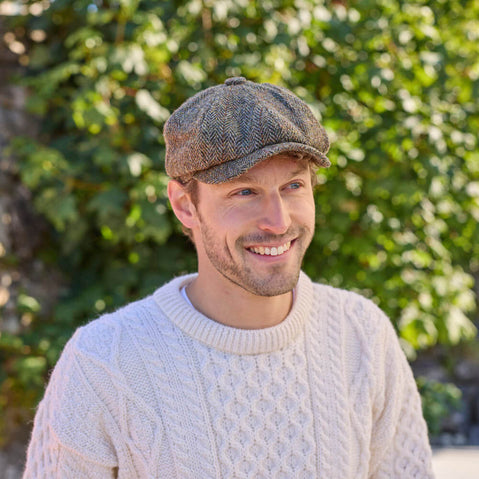 Harris Tweed Newsboy Cap