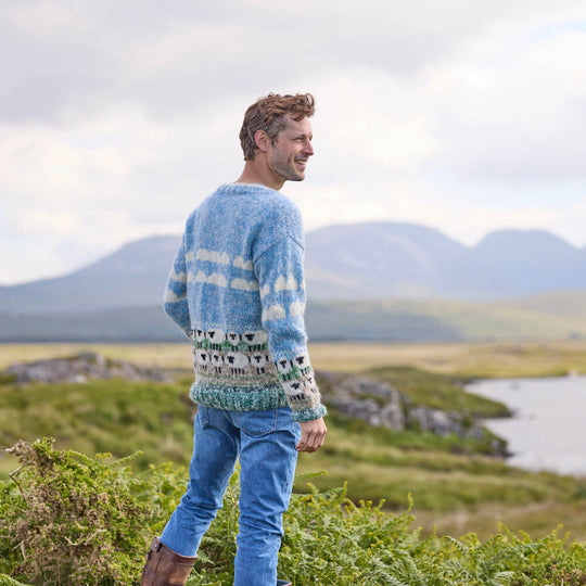 Men's Mohair Sheep Sweater