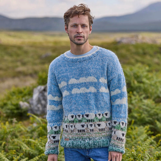 Men's Mohair Sheep Sweater