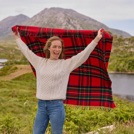 Royal Stewart Tartan Lambswool Throw